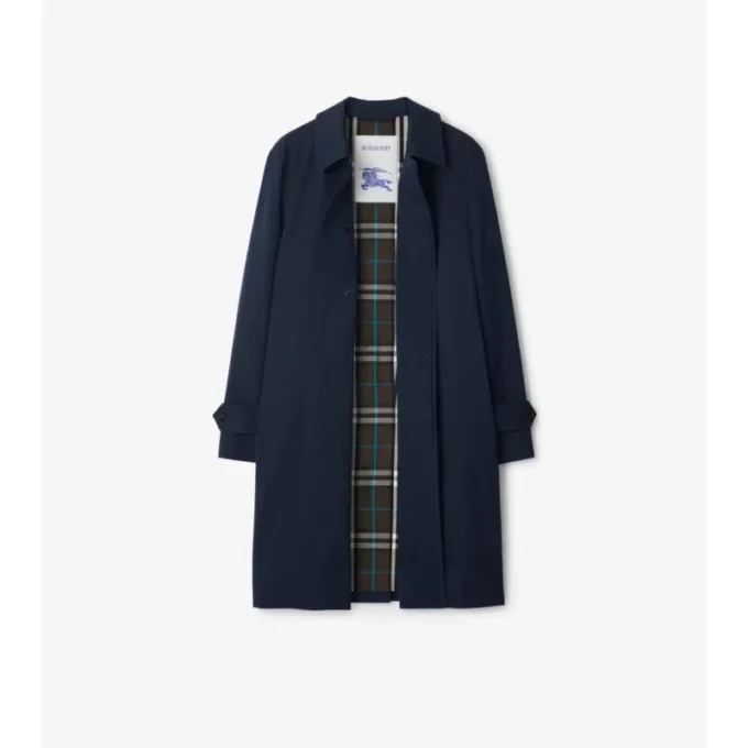 Długi płaszcz Car Coat z gabardyny
