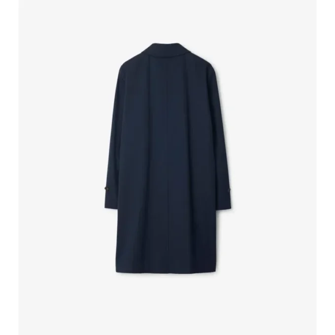 Długi płaszcz Car Coat z gabardyny