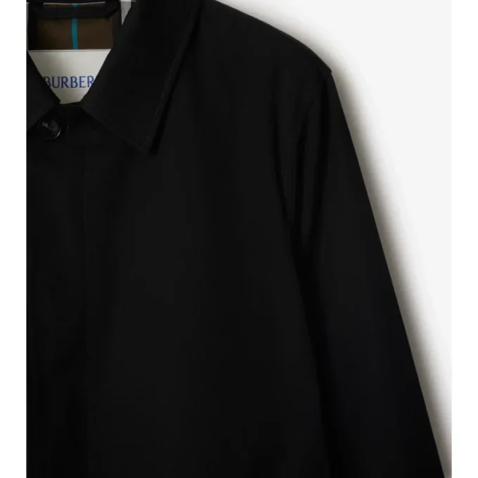 Długi płaszcz Car Coat z gabardyny