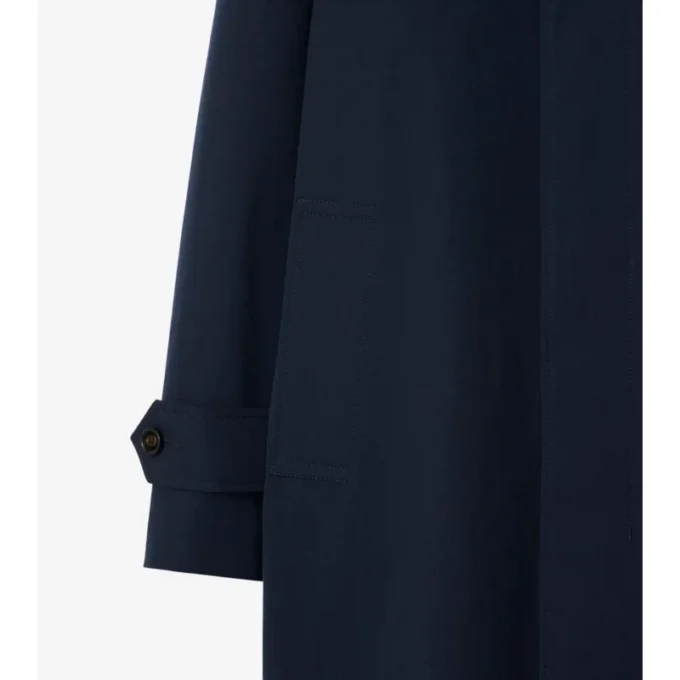 Długi płaszcz Car Coat z gabardyny