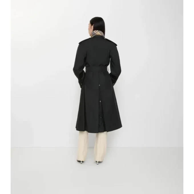 Długi płaszcz z kapturem z nylonu Car Coat