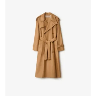 Długi skórzany Trench Coat Castleford