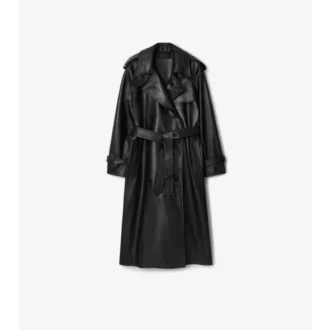 Długi skórzany Trench Coat Castleford