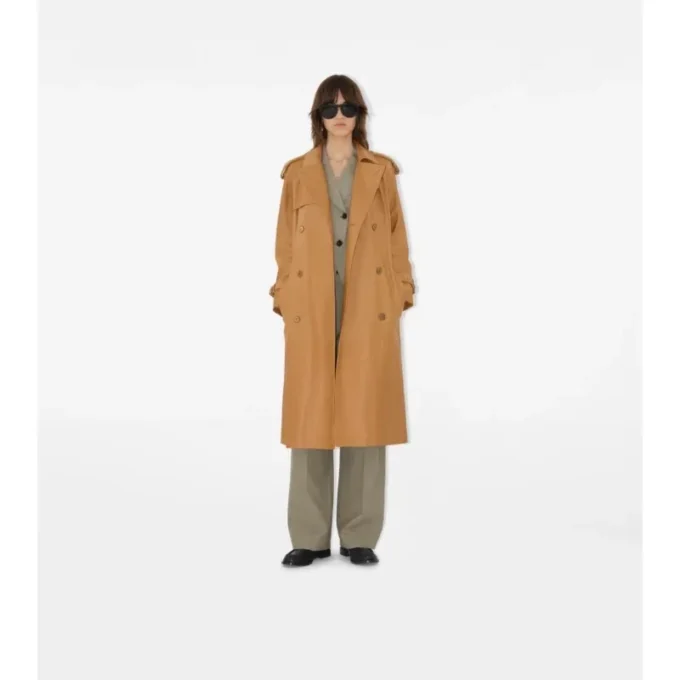 Długi skórzany Trench Coat Castleford Długi skórzany Trench Coat Castleford