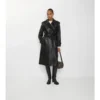 Długi skórzany Trench Coat Castleford Długi skórzany Trench Coat Castleford