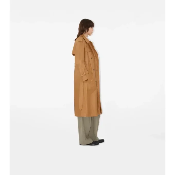 Długi skórzany Trench Coat Castleford Długi skórzany Trench Coat Castleford