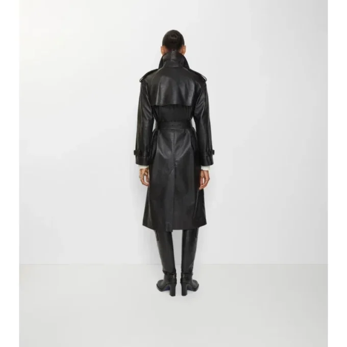 Długi skórzany Trench Coat Castleford Długi skórzany Trench Coat Castleford