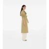 Długi Trench Coat Castleford z kołnierzem w kratę