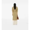 Długi Trench Coat Castleford z kołnierzem w kratę