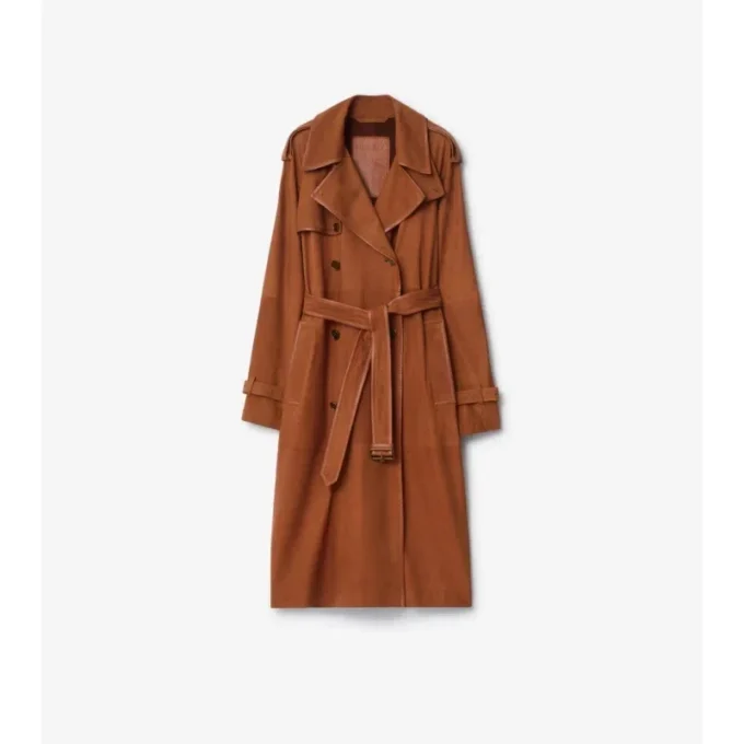 Długi Trench Coat Castleford z nubuku Długi Trench Coat Castleford z nubuku