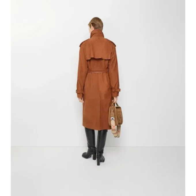 Długi Trench Coat Castleford z nubuku Długi Trench Coat Castleford z nubuku