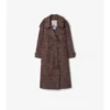 Długi Trench Coat Fitzrovia z mieszanki wiskozy w stylu barokowym