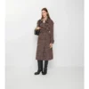 Długi Trench Coat Fitzrovia z mieszanki wiskozy w stylu barokowym