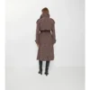 Długi Trench Coat Fitzrovia z mieszanki wiskozy w stylu barokowym