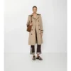 Długi Trench Coat Foxfield z jedwabiu i bawełny Długi Trench Coat Foxfield z jedwabiu i bawełny