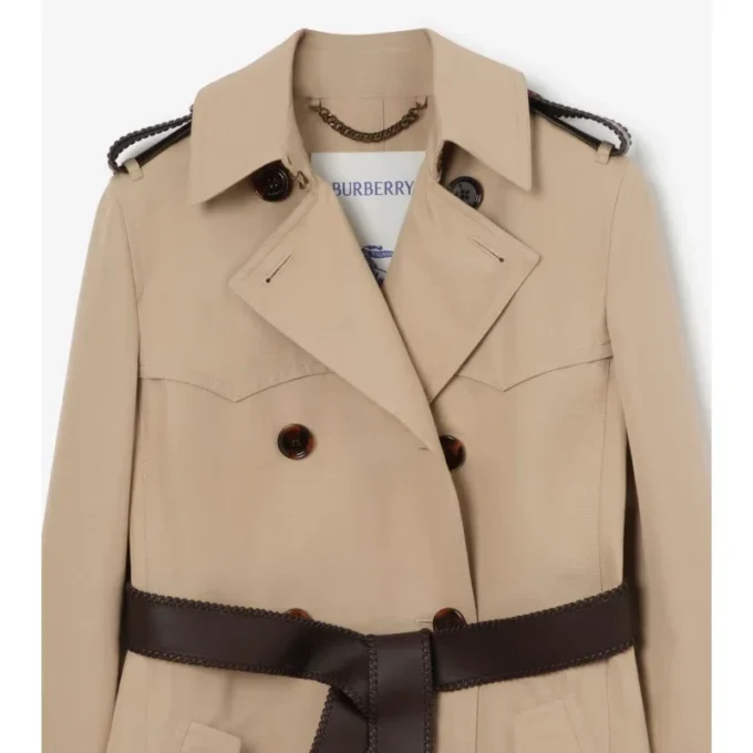 Długi Trench Coat Foxfield z jedwabiu i bawełny Długi Trench Coat Foxfield z jedwabiu i bawełny