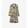 Długi Trench Coat Foxfield z jedwabiu w nadruk tarotowy Długi Trench Coat Foxfield z jedwabiu w nadruk tarotowy