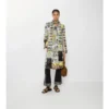 Długi Trench Coat Foxfield z jedwabiu w nadruk tarotowy Długi Trench Coat Foxfield z jedwabiu w nadruk tarotowy