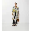 Długi Trench Coat Foxfield z jedwabiu w nadruk tarotowy Długi Trench Coat Foxfield z jedwabiu w nadruk tarotowy