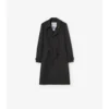 Długi Trench Coat Foxfield z mieszanki nylonu o geometrycznym wzorze Długi Trench Coat Foxfield z mieszanki nylonu o geometrycznym wzorze