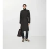 Długi Trench Coat Foxfield z mieszanki nylonu o geometrycznym wzorze Długi Trench Coat Foxfield z mieszanki nylonu o geometrycznym wzorze