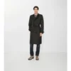 Długi Trench Coat Foxfield z mieszanki nylonu o geometrycznym wzorze Długi Trench Coat Foxfield z mieszanki nylonu o geometrycznym wzorze