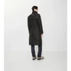 Długi Trench Coat Foxfield z mieszanki nylonu o geometrycznym wzorze Długi Trench Coat Foxfield z mieszanki nylonu o geometrycznym wzorze