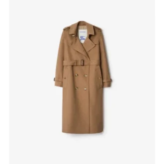 Długi Trench Coat Kensington z kaszmiru