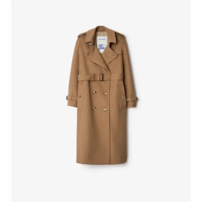 Długi Trench Coat Kensington z kaszmiru Długi Trench Coat Kensington z kaszmiru
