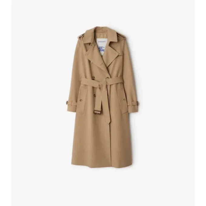 Długi Trench Coat Kensington z kaszmiru Długi Trench Coat Kensington z kaszmiru