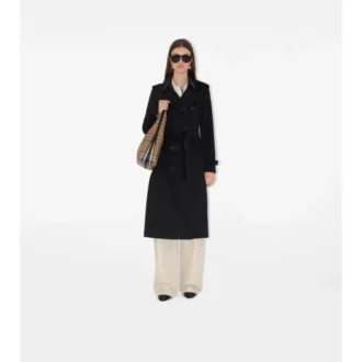 Długi Trench Coat Kensington z kaszmiru