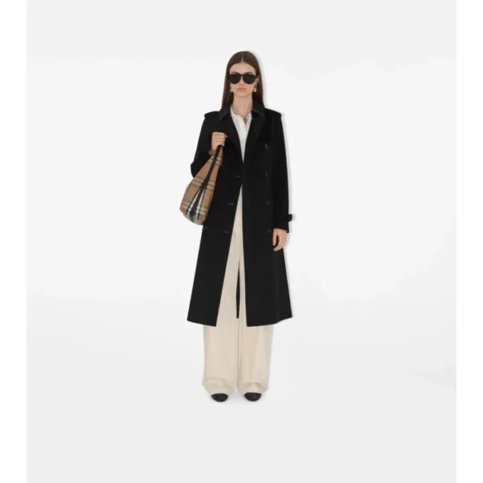 Długi Trench Coat Kensington z kaszmiru Długi Trench Coat Kensington z kaszmiru
