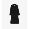 Długi Trench Coat trerose z płótna