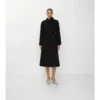 Długi Trench Coat trerose z płótna