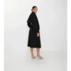 Długi Trench Coat trerose z płótna