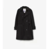 Długi Trench Coat z bawełny i nylonu z wyściółką