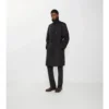 Długi Trench Coat z bawełny i nylonu z wyściółką