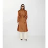 Długi Trench Coat z mieszanki nylonu