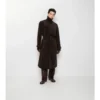 Długi Trench Coat z sztruksu