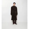 Długi Trench Coat z sztruksu