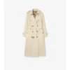 Długi Tropical Gabardine Trench Coat