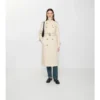 Długi Tropical Gabardine Trench Coat