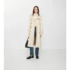 Długi Tropical Gabardine Trench Coat