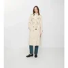 Długi Tropical Gabardine Trench Coat