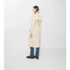 Długi Tropical Gabardine Trench Coat