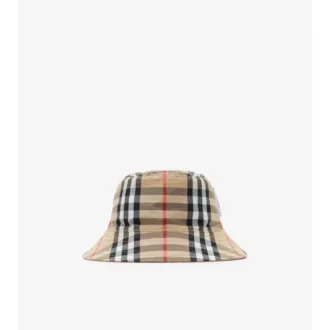 Dwustronny bawełniany kapelusz typu bucket