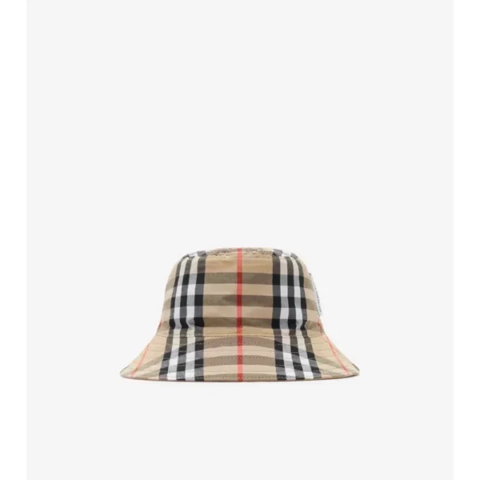 Dwustronny bawełniany kapelusz typu bucket