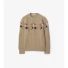 EKD Aran Knit Wool Sweater