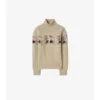 EKD Sweter z wełny w splocie aranowym EKD Sweter z wełny w splocie aranowym
