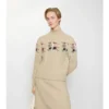 EKD Sweter z wełny w splocie aranowym EKD Sweter z wełny w splocie aranowym
